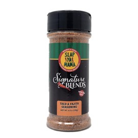 Single Bottle Louisiana Food Products Slap ya Mama Signature Seasoning 4.5oz (4.5oz, Taco and Fajita Seasoning)