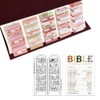Zephyraxis 3PCS Bible Tabs with Bible Study Sticker Tracker for