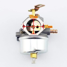 QAZAKY Adjustable Carburetor Compatible with Tecumseh 640349 640052 640054 640058 640058A HMSK80 HMSK85 HMSK90 HMSK100 HSMK110 LH318SA LH358SA 8HP 9HP 10HP Snowblower Generator Chipper Shredder Carb