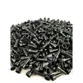 225FWY 1000 PC PACK PC 16-14 AWG Gauge Black Closed End Crimp Cap CAPS Wire UL Approved