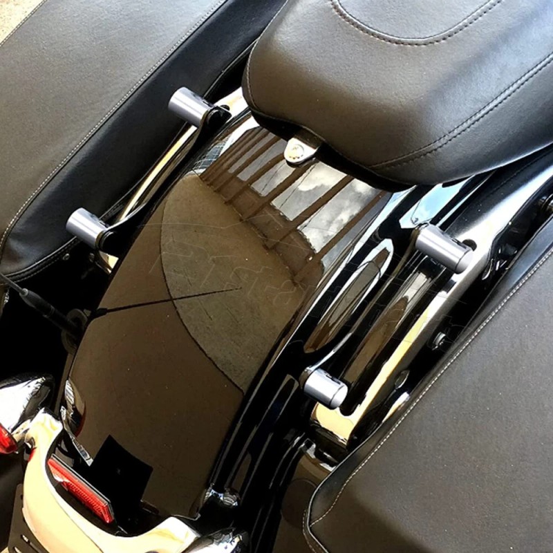 21ST Chrome Rear Docking Hardware Magnet Cover Caps for Harley-Davidso