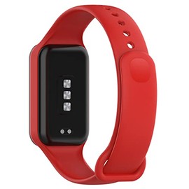 QWYJ for Redmi Smart Band 2 Band Correa Bandas Protectora de Silicona Pulsera de Repuesto (Rojo)