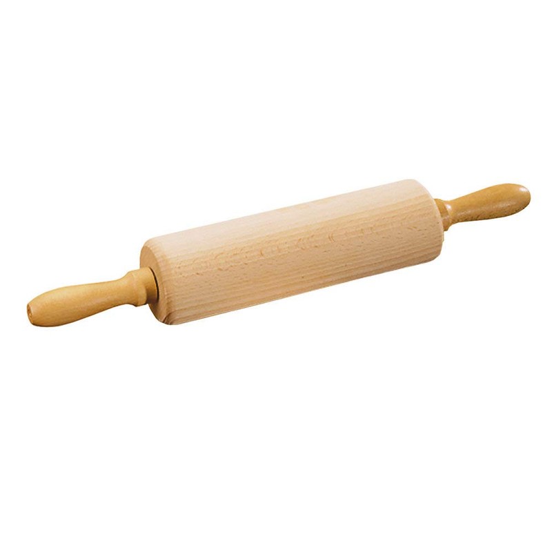Kesper Kids Rolling pin 23,5cm of Beech Wood, Brown, 23.5