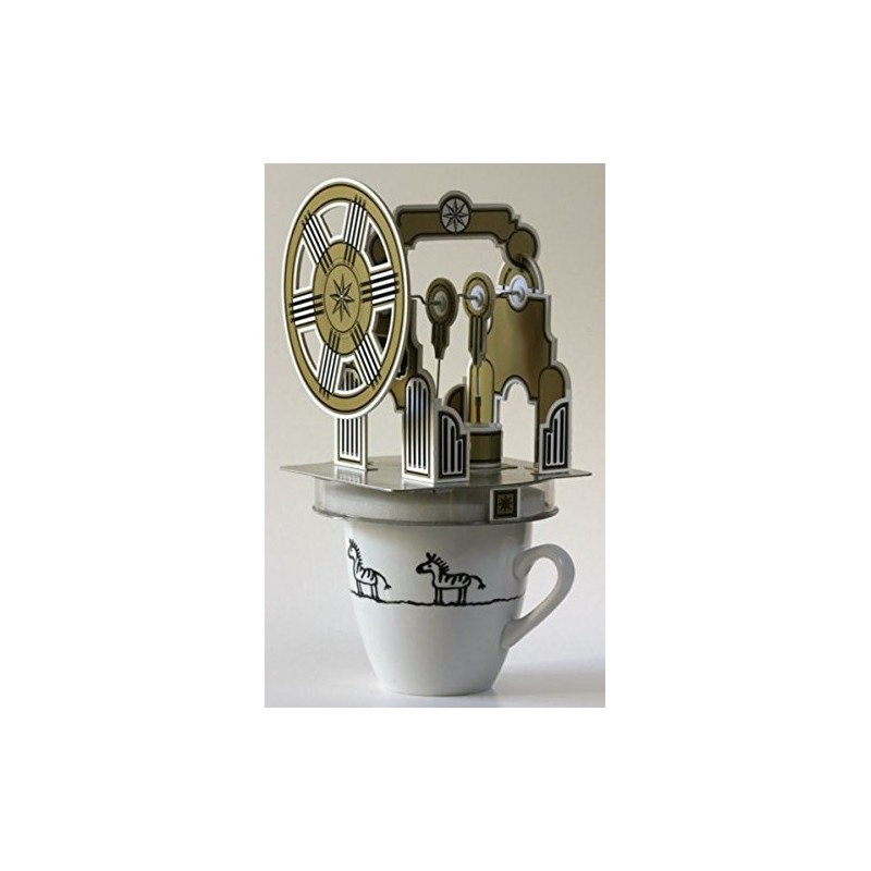 Frühes Forschen Cardboard Kit Stirling Motor Running On A Cup