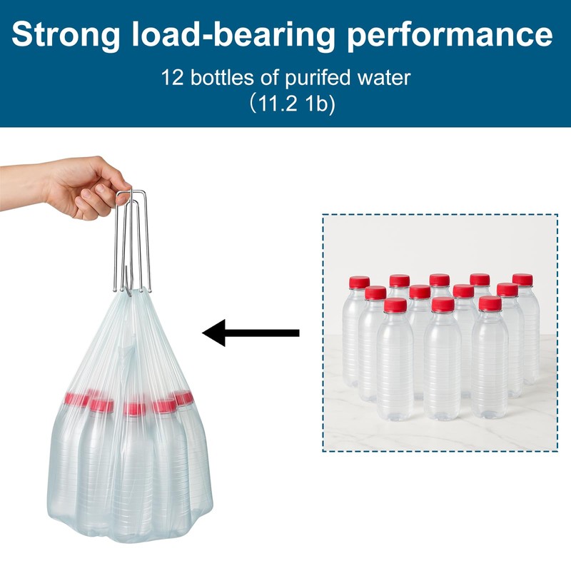 50 Pack Metal Curtain Hooks, Heavy Duty Deep Prong Hook,