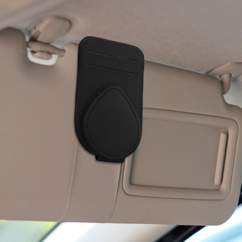 Clip Sujetador para Gafas de Sol y Soporte para Tarjetas