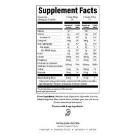 Isagenix Tri-Release Protein - Advanced Muscle Recovery - 25g of Protein - Three-Stage Protein Release for Sustained Absorption - Non-GMO - 18.6 oz - (Vanilla Custard) - Up to 28 Servings - Canister