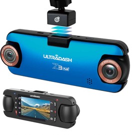 UltraDash Z3+ Standard Edition - Dual Lens Dash Cam 2K 1440P, Telephoto Zoom-in Lens, 140° Wide Angle, 2" LCD, G-Sensor, HDR, Night Video, Super Capacitor