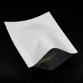 WACCOMT Pack Pack of 200 Flat Open Top Mylar Bags, Vacuum Sealable, Long-Term Food Storage, Matte Bags, Heat Sealable with Tear Notch (7 x 10 cm (2.76 x 3.94 inches), White)