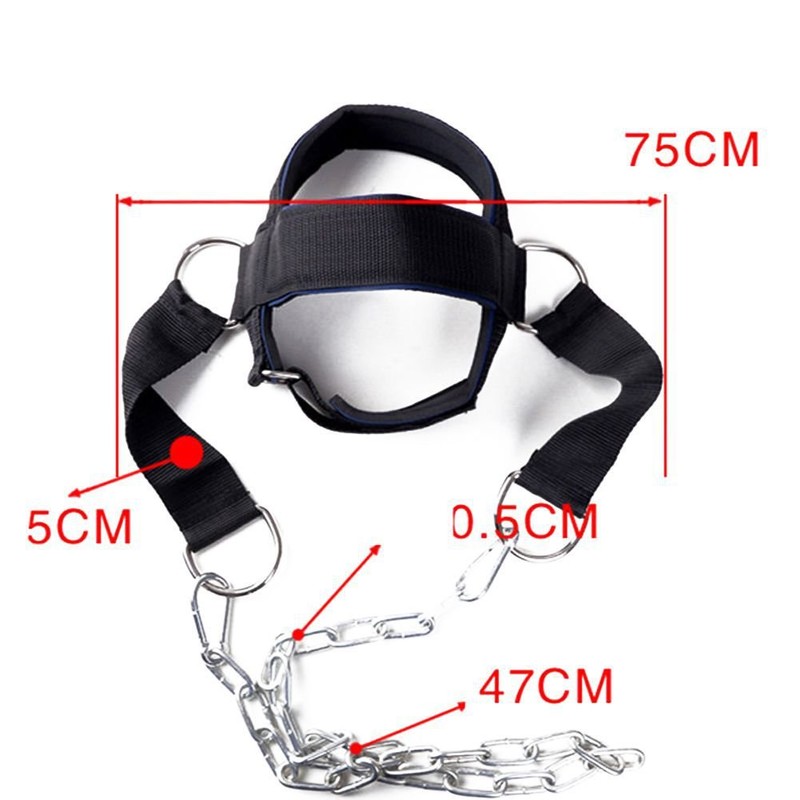Workouty Padded Head Harness with Chain Crossfit Weight Lifting Head