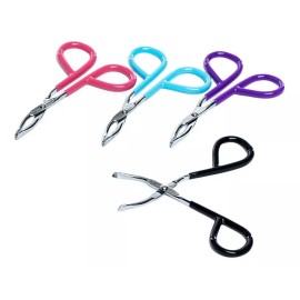 Beauty Goods Mini Pinza Tijera De Punta Plana Para Depilar Cejas