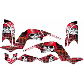 RAPTOR YAMAHA RAPTOR 660R full graphics kit RED..THICK AND HIGH GLOSS