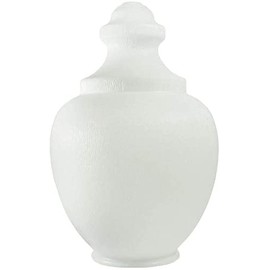 KastLite 88266-WH-8F Acrylic White Acorn with Fitter Neck | 26.81" Height x 16.6" Width x 8" Outside Diameter | Manufactured in the USA