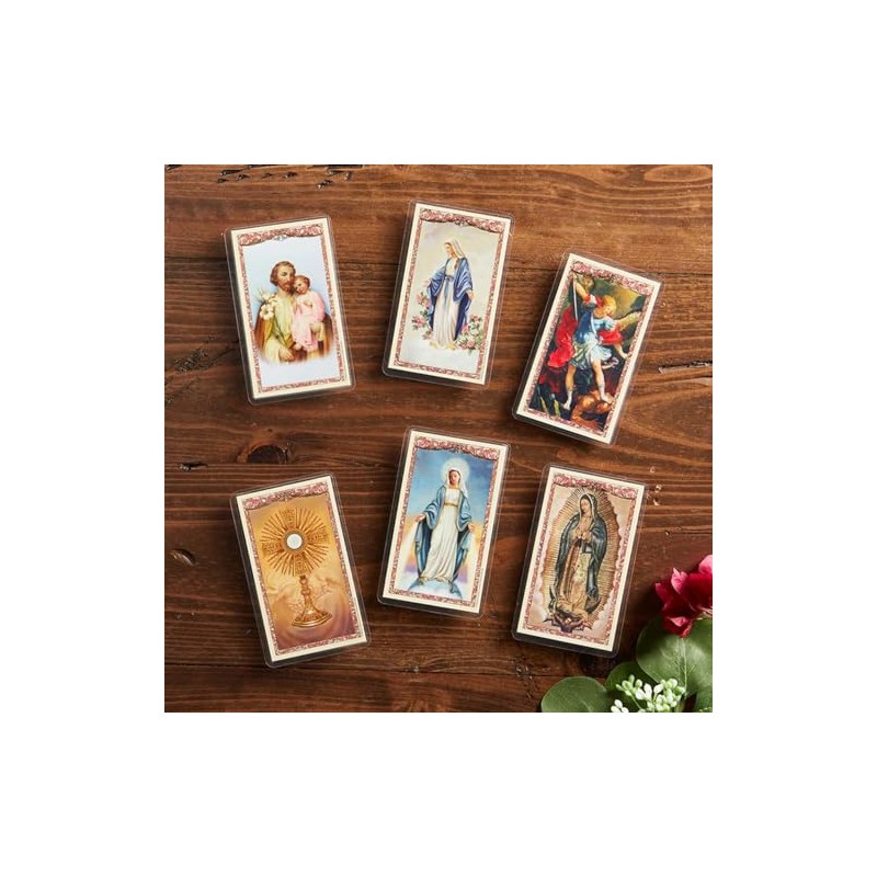 Christian Brands Spanish Holy Card - Eucharistic Adoration 2-3/4" W