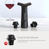 WIWONEY Wine Pump with 4 Vacuum Stoppers, Reusable, Professional Wine