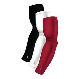 Compression Arm Sleeves Youth | Kids Athletic Sports Sleeves for Baseball Football Basketball Golf Tennis Volleyball Softball | Cooling UV Sun Protection | 3 Shooting Sleeves
