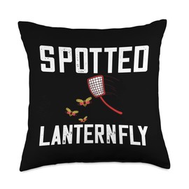Spotted Lanternfly Trap Insect Spray Lantern Fly Throw Pillow