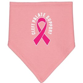 inktastic Cleft Palate Cleft Lip Ribbon Support Baby Bandana Bib Mauve and Natural 29e4a