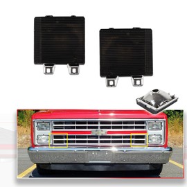 MODIPIM Clear Lens Front Grille Switchback LED DRL/Signal Lights For Chevy GMC Pickup Truck (Dynamic Amber & White)