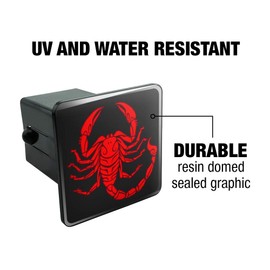 GRAPHICS & MORE Red Tribal Scorpion Tow Trailer Hitch Cover Plug Insert 2"
