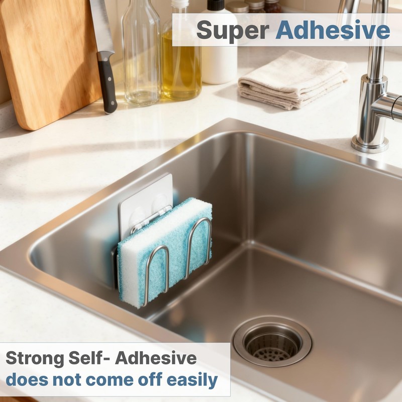 KESOL Kitchen Sponge Holder | Sink Caddy for Sponges, Scrubbers,