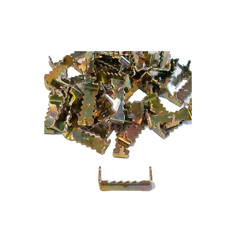 Premium Quality 1" Brass Finish Nailess Sawtooth Hanger - 10