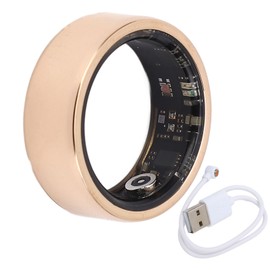 Smart Ring Men Women Fitness Sleep Health Monitor Waterproof Bluetooth Monitor Gold Size 12