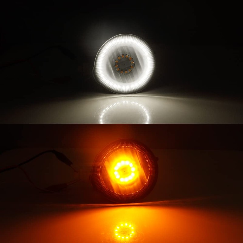 KENRTIR Smoked Lens DRL LED Turn Signal Lamp Compatible with