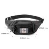 Tactical Fanny Pack with A Free Flag Patch, Multi-Layer Waterproof