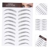 TOVINANNA Fake Eyebrow Stickers 12pcs Imitation Eyebrows Hair-like Texture Instant