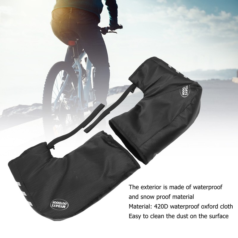 One Pair Bike Handlebar Gloves Waterproof Reflective Bike Handlebar Hand