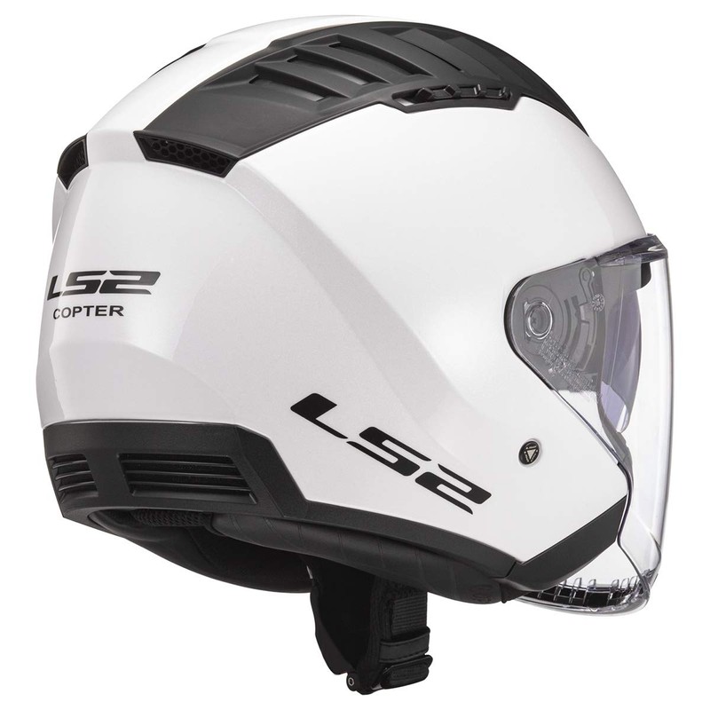LS2 Helmets Copter Open Face Helmet (Gloss White - Medium)