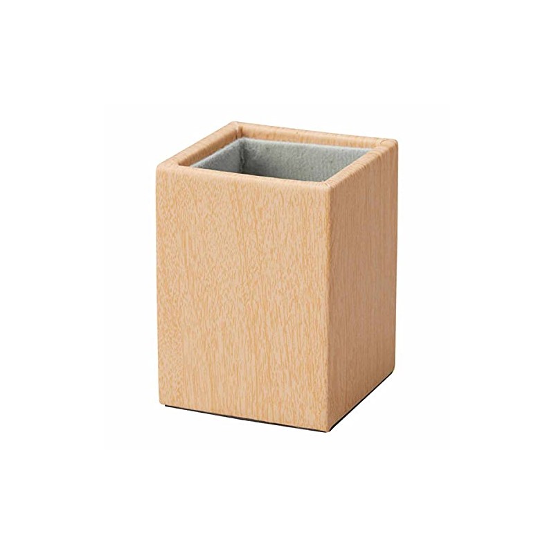 Megan 5911-03 Glasses Stand, Pen Stand, Stylish, Woodgrain, Square, Multi-Stand,