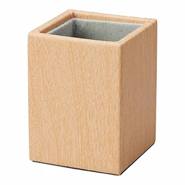 Megan 5911-03 Glasses Stand, Pen Stand, Stylish, Woodgrain, Square, Multi-Stand, Tabletop, Small Storage, Convenient, Night Light, Luminous, Specifications, Natural