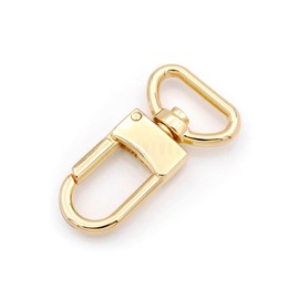 CRAFTMEMORE 4pcs Swivel Snap Hook Push Gate Lobster Clasps Quality Clips Bag Charm for Replacement Craft Lanyard Purse Making SC49 (18 mm, Gold)