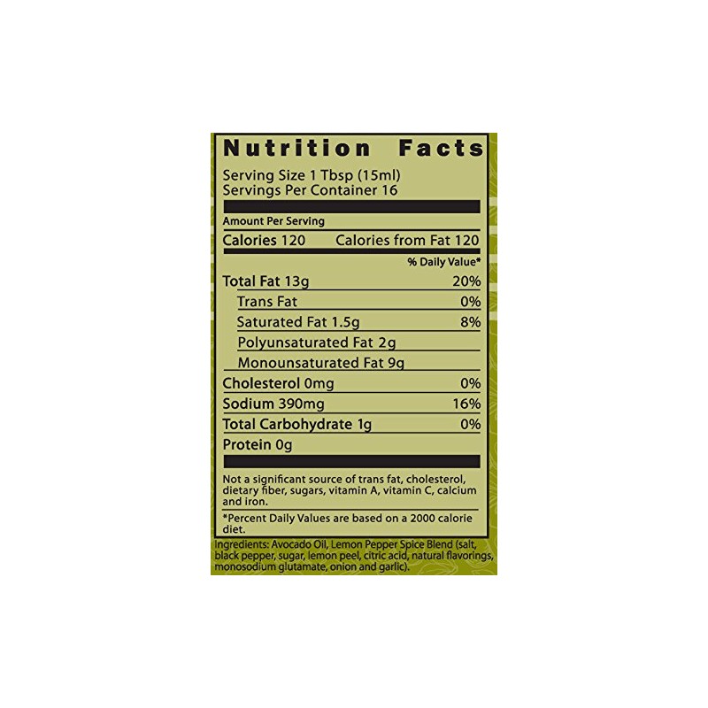 Pacifica Culinaria COLD PRESSED Extra Virgin Avocado Oil Made in