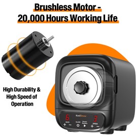 KoolStone C1 Pro Max Brushless Rock Tumbler Kit - Extra Large 3LB Capacity, Up to 6X More Noise Cancelling, Ultra Quiet Rotary Polisher with Full Accessories, Ideal for Adults Kids