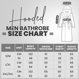 NY Threads Mens Hooded Fleece Bathrobe Plush Long Spa Robe Pack of 1, Small/Medium, White