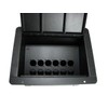 PROCRAFT FPPU-12X-BK Recessed Stage Pocket/Floor Box with 12 "D Punches