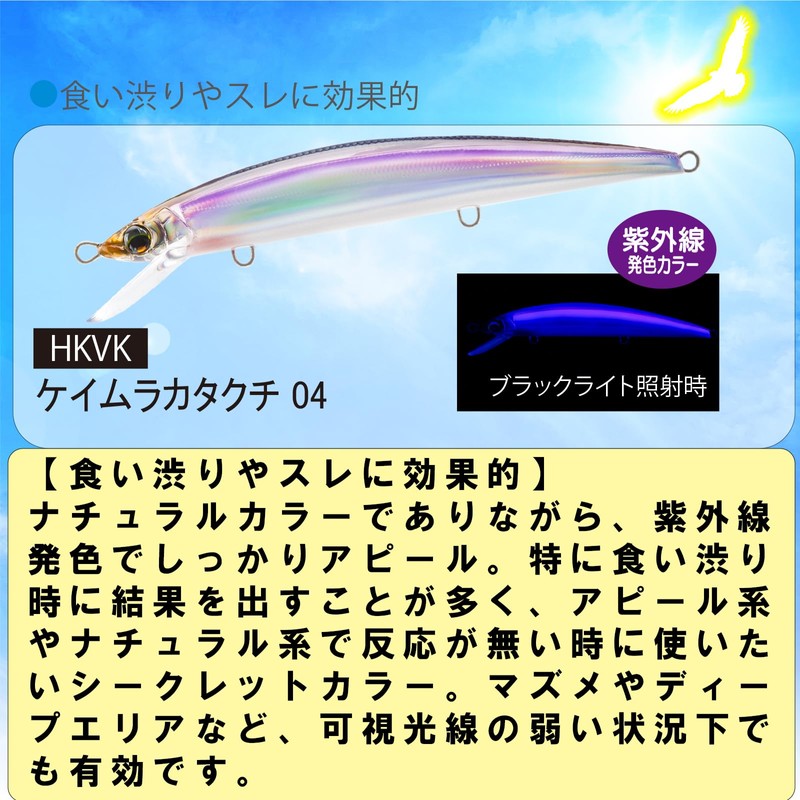 DUEL(デュエル) アイルマグネット TG ミノースリム 145mmフローティング 30g ケイムラカタクチ 遠投 重心移動