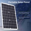Portable Solar Panel 18V 20W Monocrystalline Silicon Solar Panel Dual