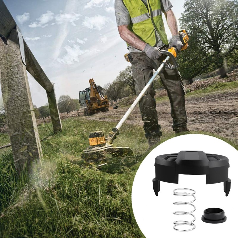 Kaberalty DWO1DT995 Replacement Trimmer Head Cap+Spring+Base Compatible with Dewalt DCST920