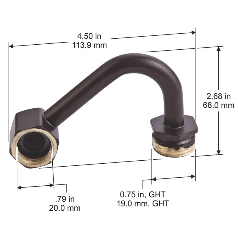 Liberty Garden Products Replacement Elbow Connector for Wall Mounted Hose