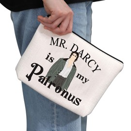 Literary Gift Mr Darcy is My Patronus Makeup Bag Mr Darcy Fan Cosmetic Bag Jane Austen Fan Gift Buchish Gift Zipper Travel Bag, Mr Darcy Is My Patronus
