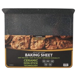 casaWare Toaster Oven 12 x 10-Inch Baking Sheet with a 1.5-Inch Handle (Silver Granite)