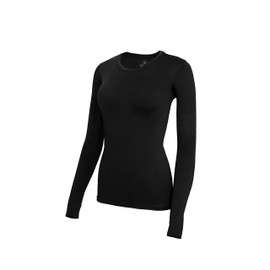 Banu Underscrub Long Sleeve Women - Under Scrub Shirts Long Sleeve Medical Uniform, Long Sleeve Scrub Tops Women Black