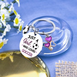 LKBVUG Football Gifts For Girls Soccer Mom Stuff Team Gifts Girls Soccer Coach Party Favors Football Stuff Accessories Keychain For Women Cute Womens Keychain Birthday Christmas Gift