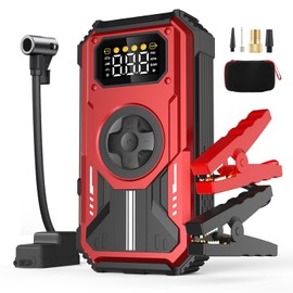 Arrancador de Batería de Auto Portátil 6000A con Compresor 150PSI 12V