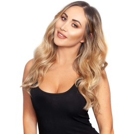 FULL HEAD, Real Clip-in Hair Extensions - 100% Remy, Triple Weft, Thick Human Hair, (16 inch, 120g, 21 Colours) (#18 - Golden Blonde.)