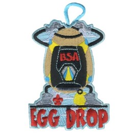 Egg Drop Competition Activity Embroidered Patch Skydiving Design - ClassB